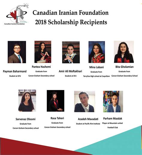 Scholarship Recipients Canadian Iranian Foundation