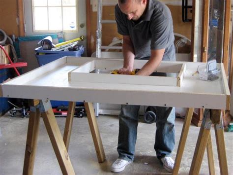 Set the concrete piece onto your base. How to Make a Concrete Countertop | how-tos | DIY