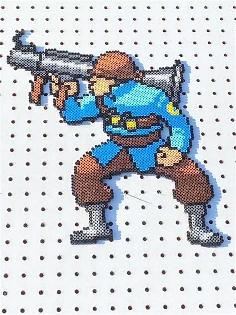 Scout And Soldier Inspired Tf2 Perler Bead Sprites Wall Etsy