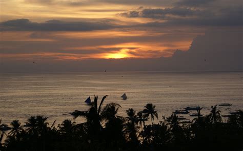 Sunset Ocean View Widescreen Wallpapers