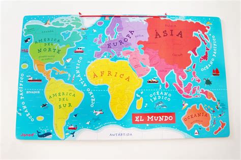 26 Fresco Mapa Mundi Con Sus Continentes