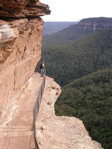 Cliff Walkway Blue Mountains Australia Glad That I Didnt Need