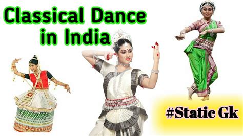 Static Gk Classical Dances Of India Class 6 Youtube