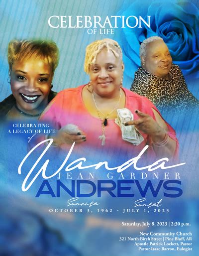 Obituary Wanda Jean Andrews Of Pine Bluff Arkansas Paradise