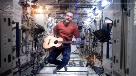 Astronaut Sings Bowies Space Oddity In Zero Gravity Cnn