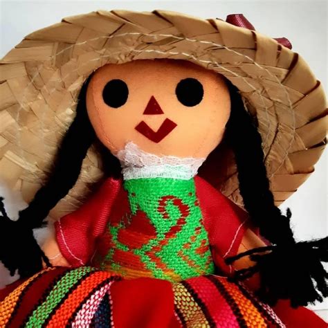 mexican maria doll with sombrero come from the central state of queretaro amealco where the