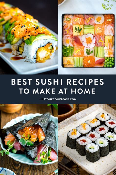 Best Sushi Recipes To Make At Home How To Guide Just One Cookbook