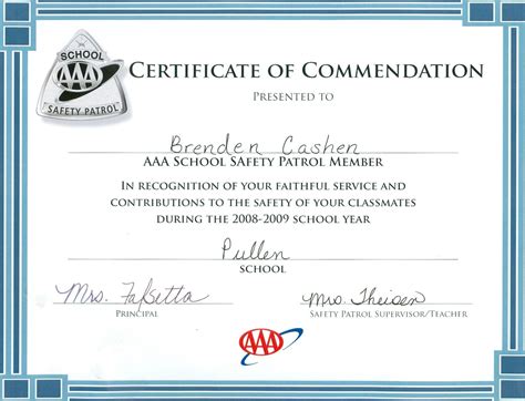 Browse Our Free Certificate Of Commendation Template Certificate