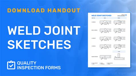 Weld Joint Sketches — Quality Inspection Forms