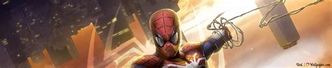 Spider Man Web Shoot Marvel Superhero 4k Wallpaper Download