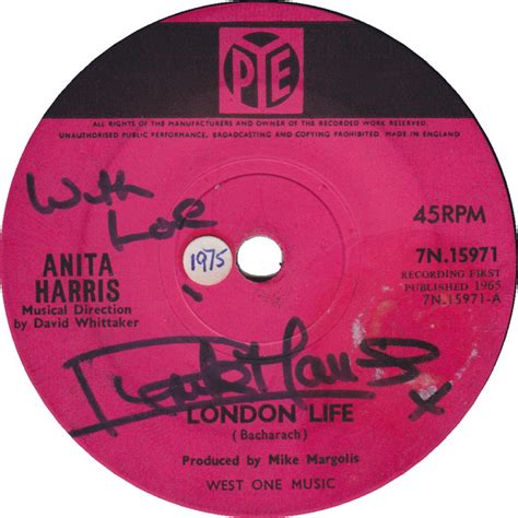 Anita Harris London Life 1965 Solid Centre Vinyl Discogs