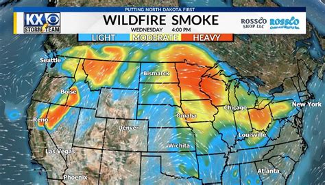 Wildfire Smoke Travels Across The Country To Nd Kx News