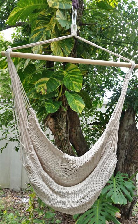 Large White Cotton Rope Hammock Chair Heavenly Hammocks