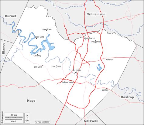 County Line Travis County Map Gambaran