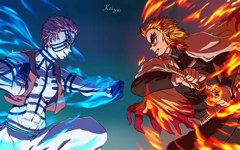Rengoku vs Akaza by Kai-200 on DeviantArt