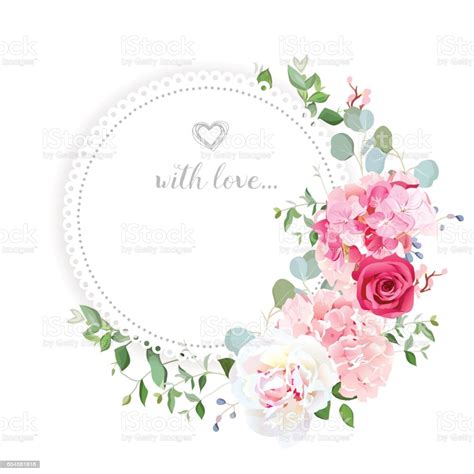 Delicate Wedding Floral Vector Design Card Stock