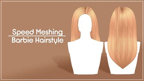 Speed Meshing Hairstyle 1 Blender And The Sims 4 Youtube