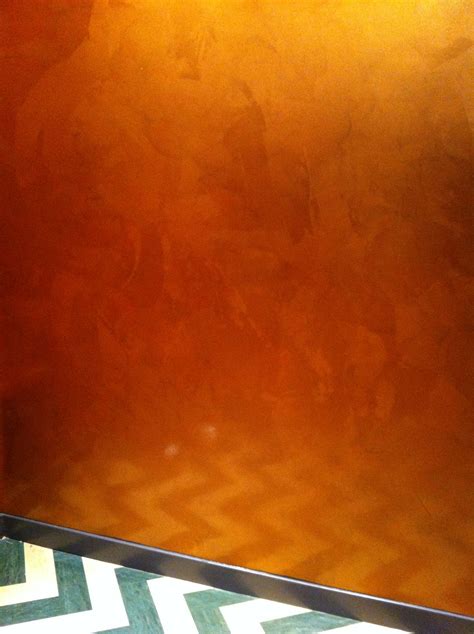 High Sheen Metallic Copper Finish Stucco Interior Walls Specialist