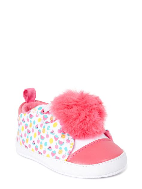 First Steps By Stepping Stones Fruit Cutie Pom Pom Soft Sole Sneakers