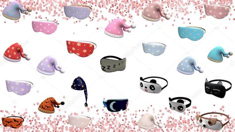 Codes For Sleeping Masks And Pajama Hats With Links Roblox