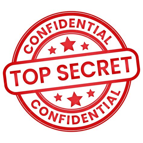 Premium Vector Red Top Secret Confidential Stamp Sticker Vector