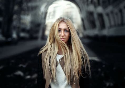 Wallpaper Px Ivan Gorokhov Long Hair Women Outdoors Urban Blonde X