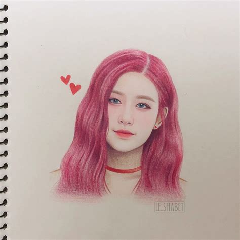 Pin By Mây On Blackpink Kpop Drawings Rose Art Roses Drawing
