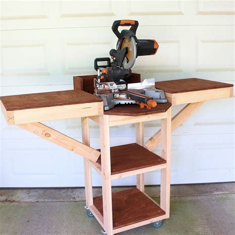 Diy Miter Saw Stand Miter Saw Table Mitre Saw Stand Tool Storage