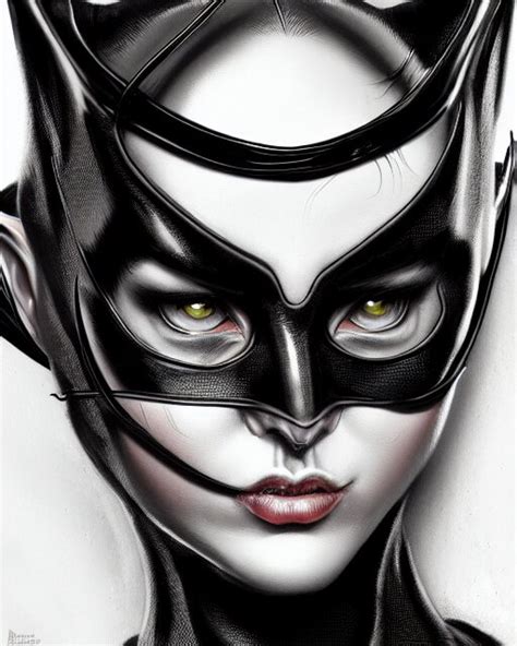 Lexica Catwoman Accurate Details Detailed Face Dramatic Intricate