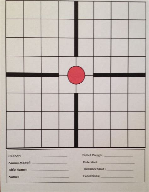 100 Yard Targets Printable Printable World Holiday