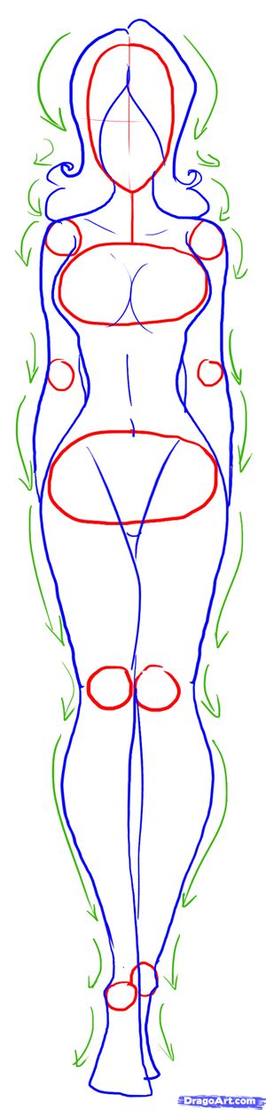 How To Draw A Female Body Step By Step For Beginners How To Draw A