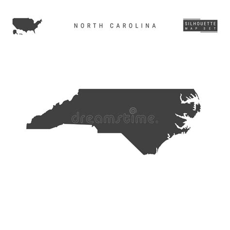 North Carolina Us State Detailed Flag Map Detailed Silhouette Waving