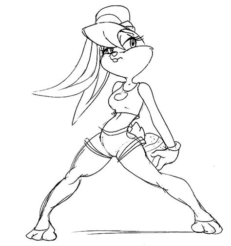 786 x 1000 gif 44 кб. Looney Tunes Lola Bunny Coloring Pages - Download & Print ...