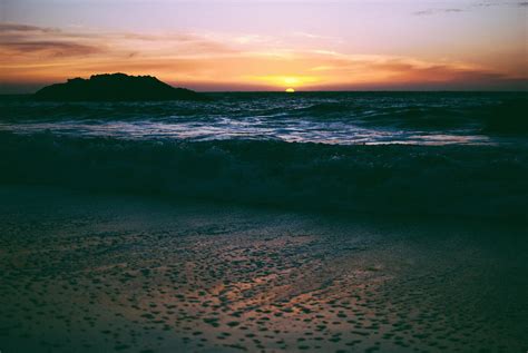Wallpaper Sunlight Landscape Sunset Sea Bay Shore Sand