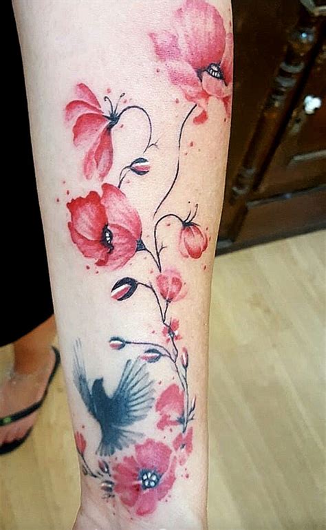 Red Poppy Flower Tattoo 13 Beautiful Hawaiian Flower Tattoos Zoe