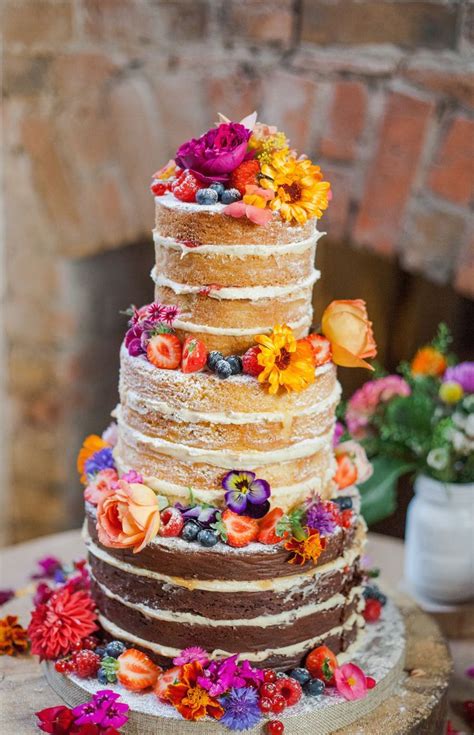 We have the best flower bouquets that will make a lasting impression on whoever you send them to. Stunning naked wedding cake with organic edible flowers ...