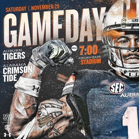 Concept For Auburn Football Social Media Poster Layout Print Layout