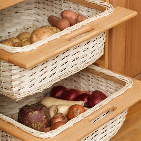 For durability, stability and aesthetics, solid wood bookshelves are a great way to display and store much more than books. Wicker Baskets & Storage Baskets - Solid Wood Kitchen Cabinets