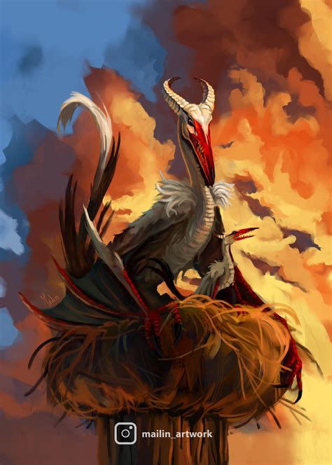 Stork Dragon By Mailinartwork On Deviantart