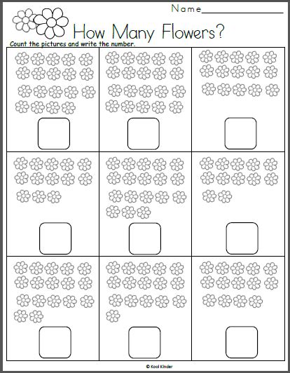 Numbers 10-20 Worksheets Printable
