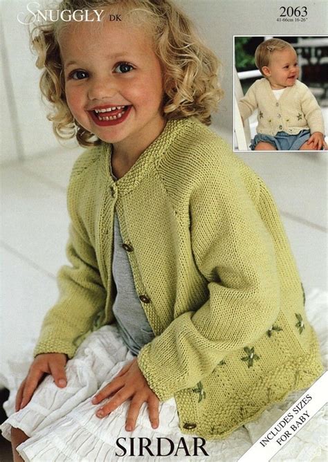 These adorable patterns for baby booties, clothes, hats, blankets, toys, and more are sure to keep your knitting needles occupied as long as there are little ones in your life. Sirdar2063.pdf-1main | Knitting girls, Sirdar knitting ...