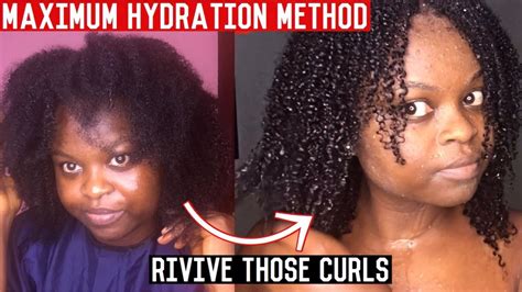 how to revive natural hair curls maximum hydration method youtube