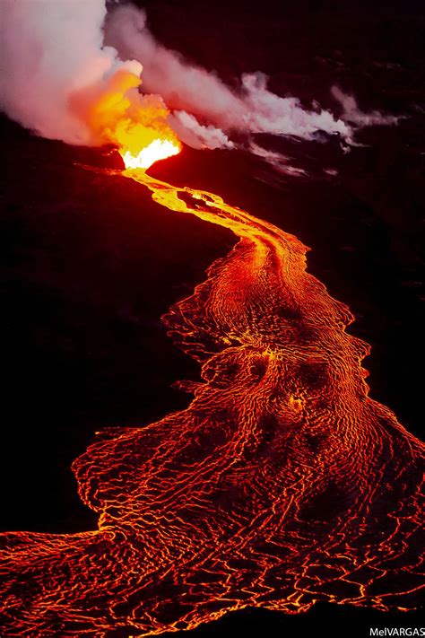 Raging River Of Lava On May 3 2018 Kilauea Volcano Erupted Under