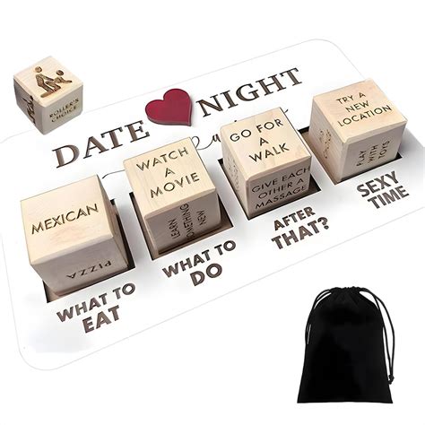 Zcoins 5pcs Date Night Dice For Couples Decision Dice For Date Night