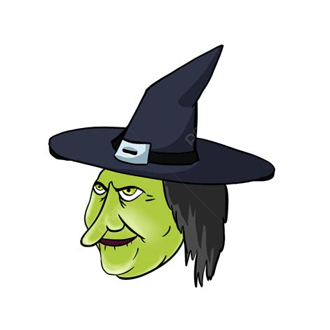 Halloween Witch Hd Transparent Halloween Witch Face Green Cartoon