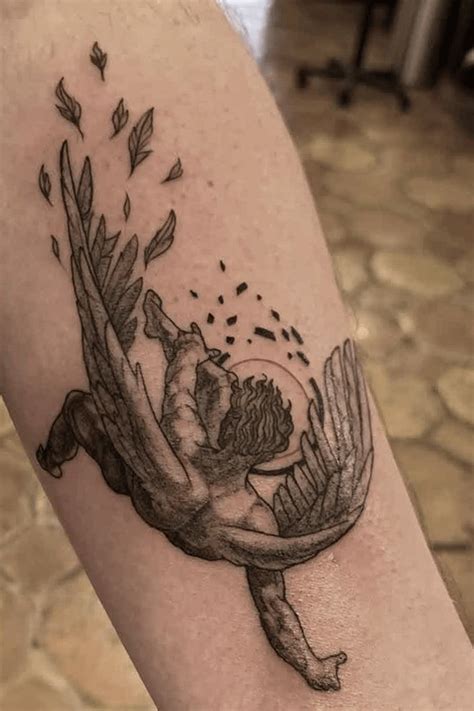 Strength And Power Fallen Angel Tattoos To Lift Your Spirits Inkmatch
