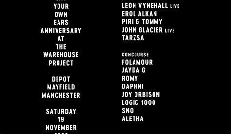 whp22 eat your own ears anniversary four tet at the warehouse project manchester