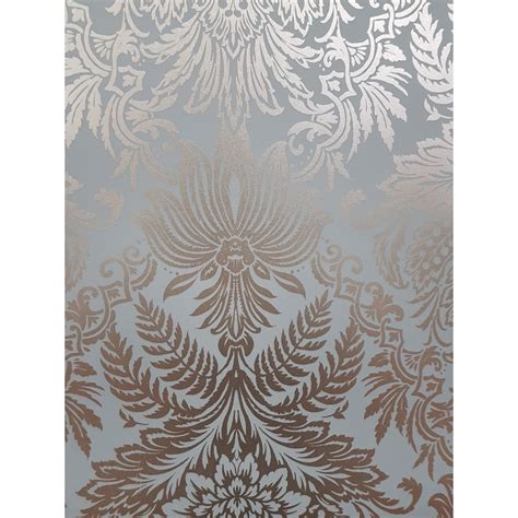 Crown Wallpaper Crown Signature Rose Gold Foil Damask