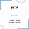 Conjugación Saltar 🔸 Verbo español en todos los tiempos y formas ...