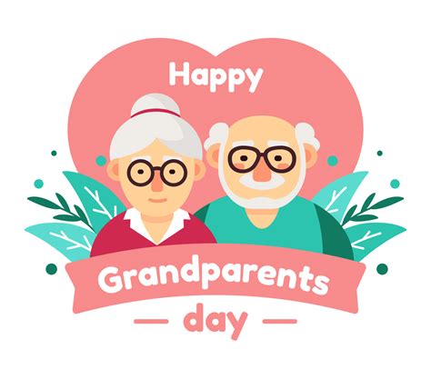 Happy Grandparents Day Vector 240922 Vector Art At Vecteezy